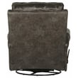 Graves Swivel Glider Recliner in Gray Polyester Fabric