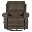 Graves Swivel Glider Recliner in Gray Polyester Fabric