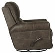 Graves Swivel Glider Recliner in Gray Polyester Fabric