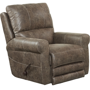 graves swivel glider recliner in gray polyester fabric
