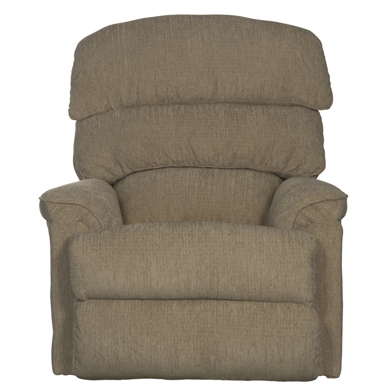 Atkins Power Wall Hugger Recliner in Beige Polyester Fabric
