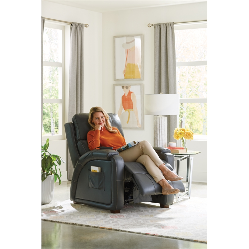 Catnapper Decompress Power Zero Gravity Recliner in Gray Leather