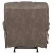 Catnapper Cochran Oversized Extension Footrest Rocker Recliner in Gray Fabric