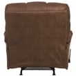 Catnapper Cochran Oversized Extension Footrest Rocker Recliner in Brown Fabric