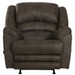 Catnapper Jimmy Rocker Recliner with Heat and Massage in Gray Polyester Fabric