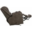Catnapper Jimmy Rocker Recliner with Heat and Massage in Gray Polyester Fabric