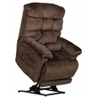Catnapper Release Power Lift Recliner with Zero Gravity Recline in Brown Fabric