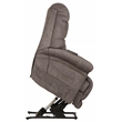 Catnapper Release Power Lift Recliner with Zero Gravity Recline in Gray Fabric