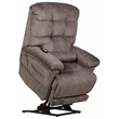 Catnapper Release Power Lift Recliner with Zero Gravity Recline in Gray Fabric