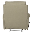 Catnapper Eastland Glider Recliner in Beige Polyester Fabric with Accent Pillow