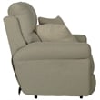 Catnapper Eastland Lay Flat Reclining Loveseat in Beige Polyester Fabric