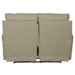 Catnapper Eastland Lay Flat Reclining Loveseat in Beige Polyester Fabric
