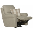 Catnapper Eastland Power Recliner in Beige Polyester Fabric with Accent Pillow