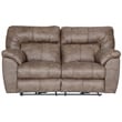 Catnapper Thompson Power Reclining Loveseat in Brown Polyester Fabric