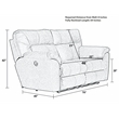 Catnapper Thompson Power Reclining Loveseat in Brown Polyester Fabric