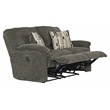 Catnapper Maxim Power Reclining Loveseat in Soft Charcoal Gray Polyester Fabric