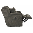 Catnapper Maxim Power Reclining Loveseat in Soft Charcoal Gray Polyester Fabric