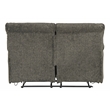 Catnapper Maxim Power Reclining Loveseat in Soft Charcoal Gray Polyester Fabric