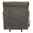 Catnapper Maxim Rocker Recliner in Soft Charcoal Gray Polyester Fabric