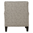 Hardy Accent Chair in Patterned Gray Fabric with Reversible Seat Cushion