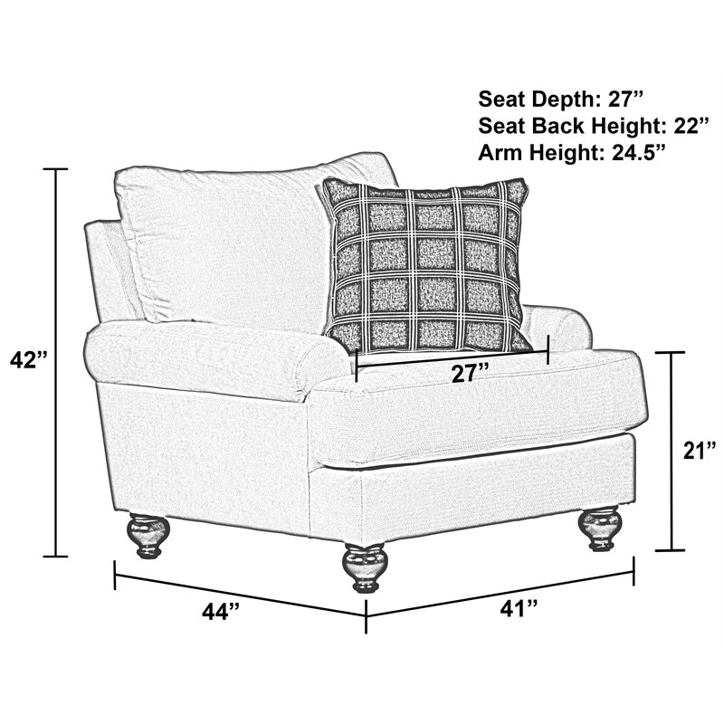 Catnapper Cora Chair in Plush Ecru 