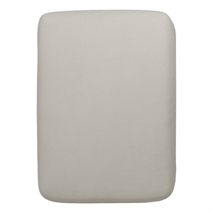 Catnapper Cora Ottoman in Plush Ecru &quotOff White&quot Polyester Blend Fabric