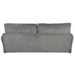 Catnapper Jefferson Two Seat Sofa with Cuddler Cushions in Gray Polyester Fabric