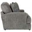 Catnapper Jefferson Loveseat with Cuddler Cushions in Gray Polyester Fabric