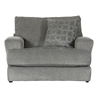 Catnapper Jefferson Chair & 1/2 with Cuddler Cushion in Gray Polyester Fabric