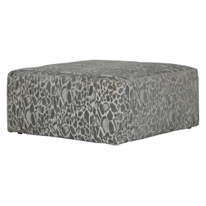 Catnapper Jefferson Accent Cocktail Ottoman in Gray Polyester Fabric
