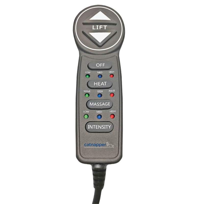 Catnapper Buckner Power Lift Assist Recliner in Brown Polyester Fabric