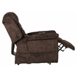 Catnapper Buckner Power Lift Assist Recliner in Brown Polyester Fabric