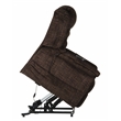 Catnapper Buckner Power Lift Assist Recliner in Brown Polyester Fabric