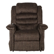 Catnapper Buckner Power Lift Assist Recliner in Brown Polyester Fabric