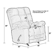 Catnapper Cloud Nine Chaise Rocker Recliner Chair in Mossy Oak Print