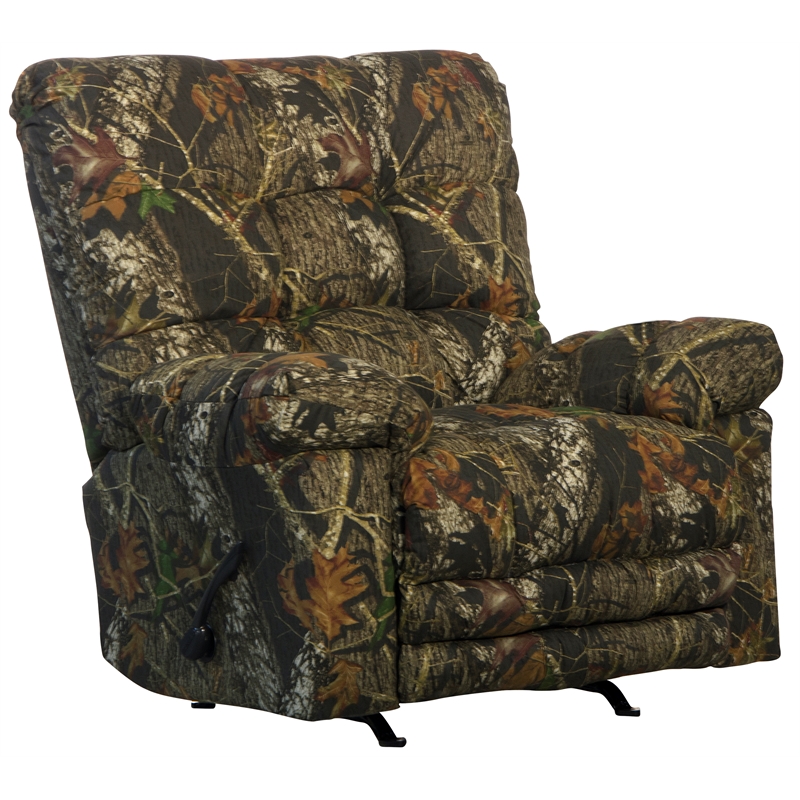Catnapper Cloud Nine Chaise Rocker Recliner Chair in Mossy Oak Print