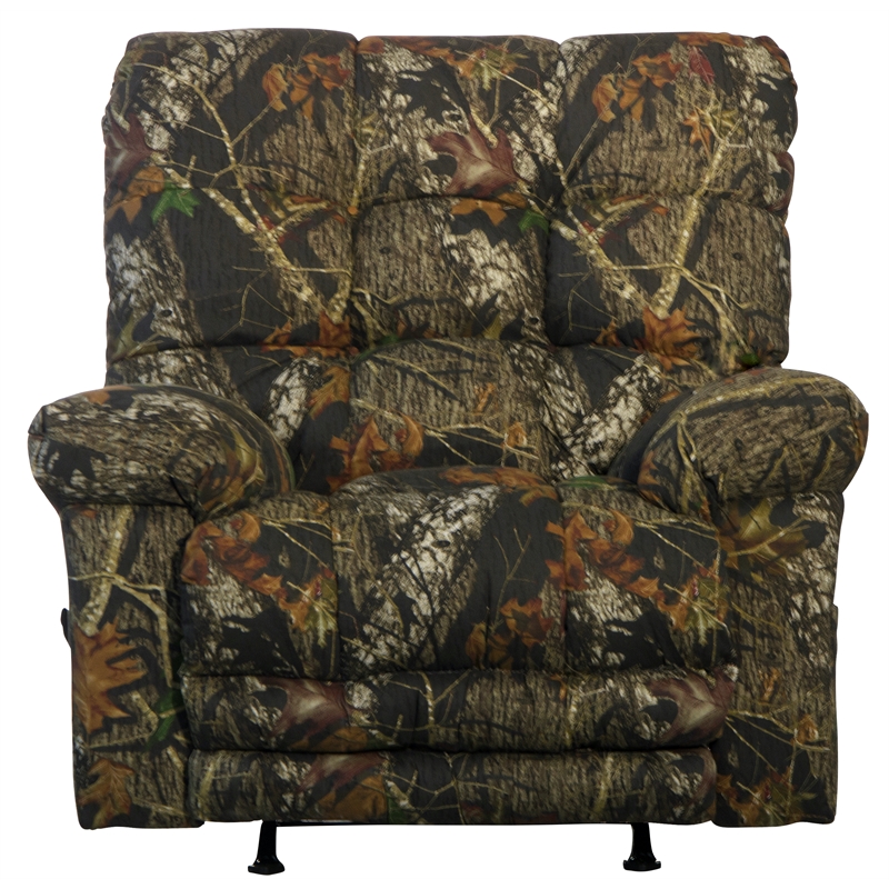 Catnapper Cloud Nine Chaise Rocker Recliner Chair in Mossy Oak Print