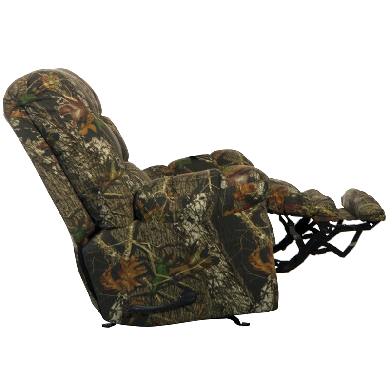 Catnapper Cloud Nine Chaise Rocker Recliner Chair in Mossy Oak Print