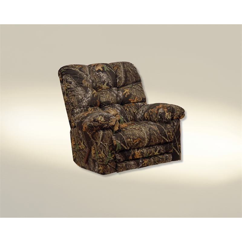 Catnapper Cloud Nine Chaise Rocker Recliner Chair in Mossy Oak Print