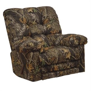 Catnapper Cloud Nine Chaise Rocker Recliner Chair in Mossy Oak Print