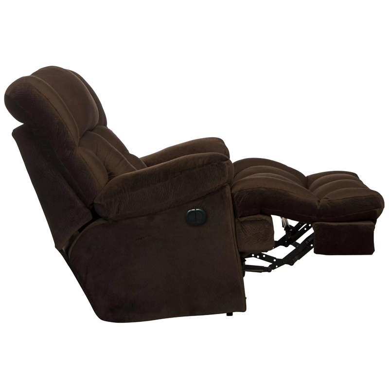 Catnapper Cloud 12 Power Lay Flat Chaise Recliner in Chocolate