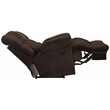 Catnapper Cloud 12 Power Lay Flat Chaise Recliner in Chocolate