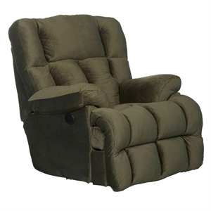 Catnapper Cloud 12 Power Lay Flat Chaise Recliner in Sage