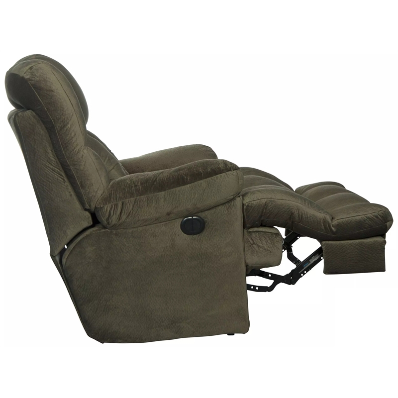 Catnapper Cloud 12 Power Lay Flat Chaise Recliner in Sage