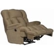 Catnapper Cloud 12 Power Lay Flat Chaise Recliner in Camel