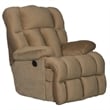 Catnapper Cloud 12 Power Lay Flat Chaise Recliner in Camel