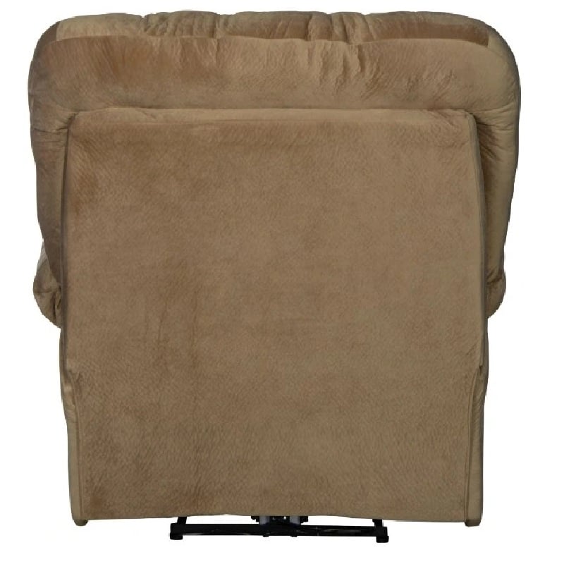 Catnapper Cloud 12 Power Lay Flat Chaise Recliner in Camel