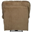 Catnapper Cloud 12 Power Lay Flat Chaise Recliner in Camel