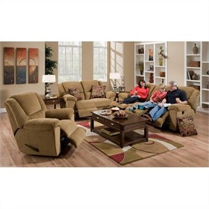 Catnapper Transformer 3 Piece Recline Sofa Set in Beige