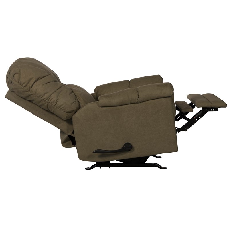 Catnapper Winner Rocker Recliner in Herbal Green Polylester Microfiber Fabric